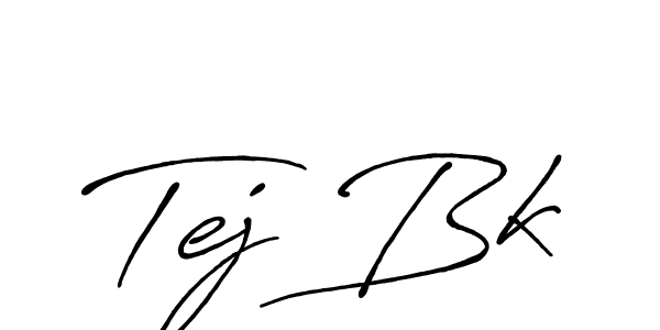 Also we have Tej Bk name is the best signature style. Create professional handwritten signature collection using Antro_Vectra_Bolder autograph style. Tej Bk signature style 7 images and pictures png
