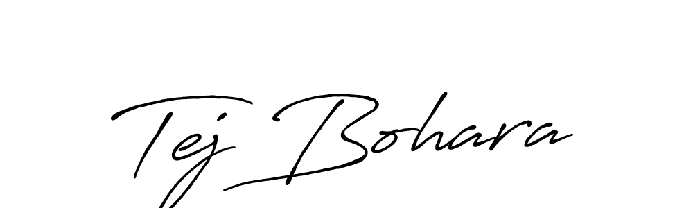 Antro_Vectra_Bolder is a professional signature style that is perfect for those who want to add a touch of class to their signature. It is also a great choice for those who want to make their signature more unique. Get Tej Bohara name to fancy signature for free. Tej Bohara signature style 7 images and pictures png