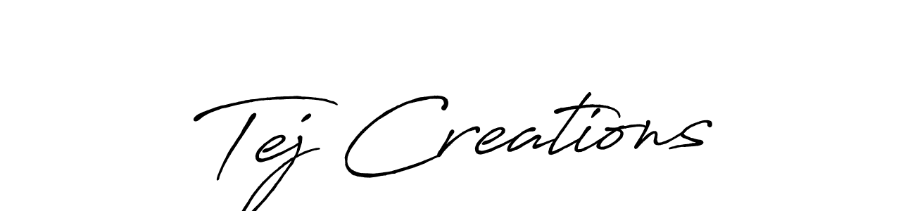 Antro_Vectra_Bolder is a professional signature style that is perfect for those who want to add a touch of class to their signature. It is also a great choice for those who want to make their signature more unique. Get Tej Creations name to fancy signature for free. Tej Creations signature style 7 images and pictures png