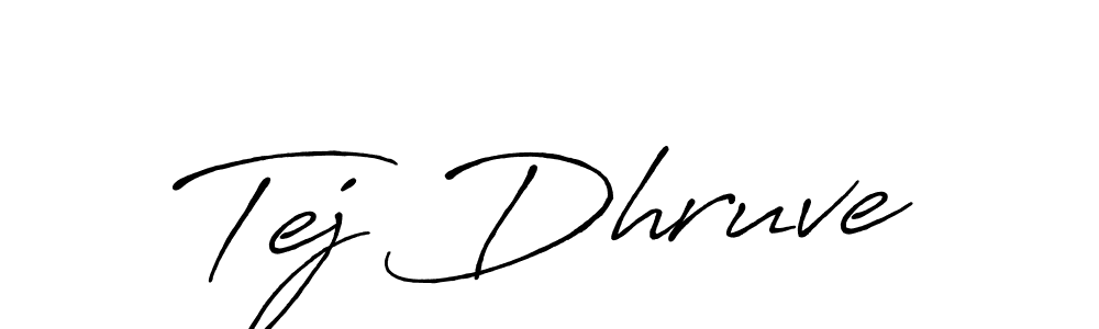 Antro_Vectra_Bolder is a professional signature style that is perfect for those who want to add a touch of class to their signature. It is also a great choice for those who want to make their signature more unique. Get Tej Dhruve name to fancy signature for free. Tej Dhruve signature style 7 images and pictures png