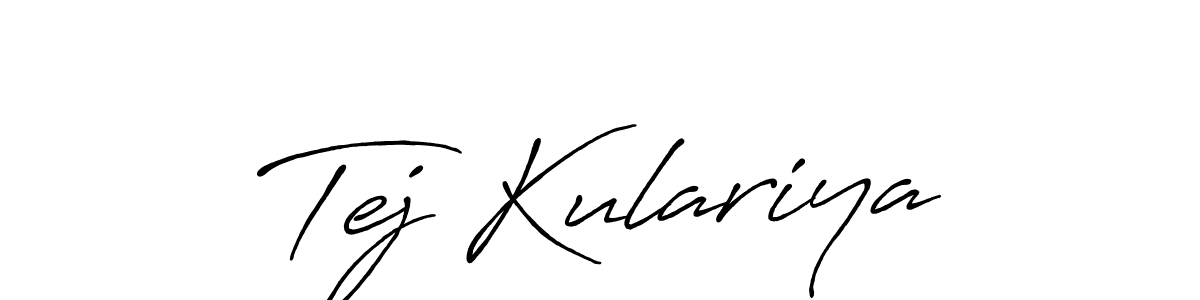 How to Draw Tej Kulariya signature style? Antro_Vectra_Bolder is a latest design signature styles for name Tej Kulariya. Tej Kulariya signature style 7 images and pictures png