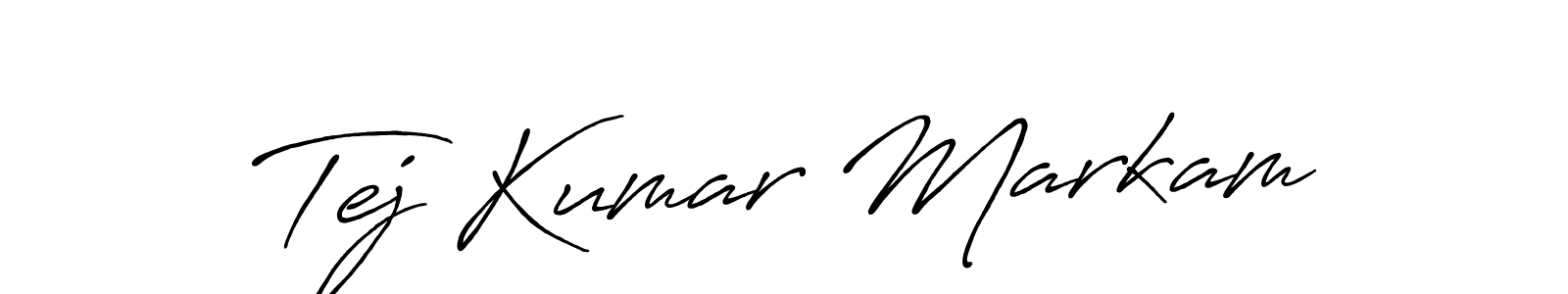 Also You can easily find your signature by using the search form. We will create Tej Kumar Markam name handwritten signature images for you free of cost using Antro_Vectra_Bolder sign style. Tej Kumar Markam signature style 7 images and pictures png