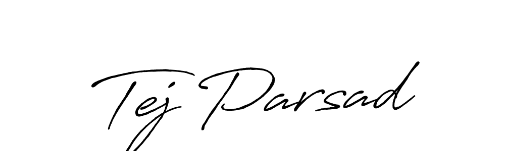 How to Draw Tej Parsad signature style? Antro_Vectra_Bolder is a latest design signature styles for name Tej Parsad. Tej Parsad signature style 7 images and pictures png