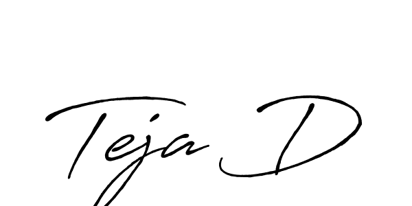 Make a beautiful signature design for name Teja D. Use this online signature maker to create a handwritten signature for free. Teja D signature style 7 images and pictures png