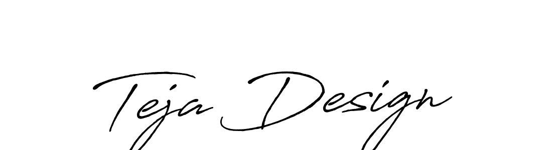 It looks lik you need a new signature style for name Teja Design. Design unique handwritten (Antro_Vectra_Bolder) signature with our free signature maker in just a few clicks. Teja Design signature style 7 images and pictures png