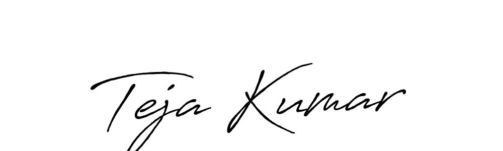 Also we have Teja Kumar name is the best signature style. Create professional handwritten signature collection using Antro_Vectra_Bolder autograph style. Teja Kumar signature style 7 images and pictures png