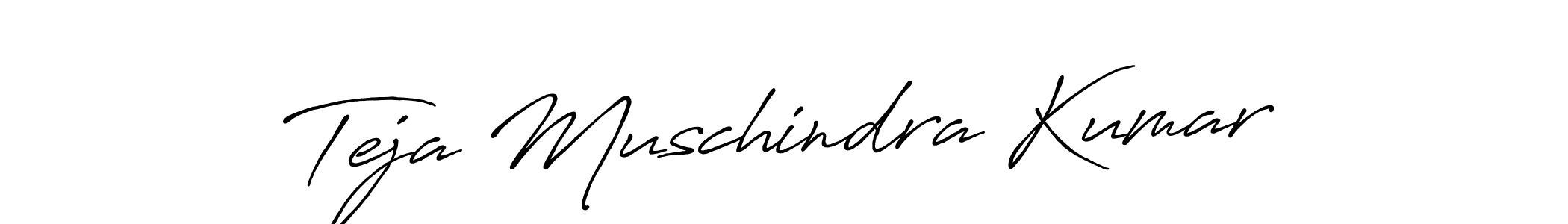 It looks lik you need a new signature style for name Teja Muschindra Kumar. Design unique handwritten (Antro_Vectra_Bolder) signature with our free signature maker in just a few clicks. Teja Muschindra Kumar signature style 7 images and pictures png