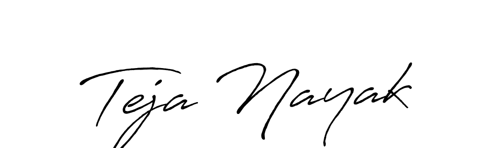 It looks lik you need a new signature style for name Teja Nayak. Design unique handwritten (Antro_Vectra_Bolder) signature with our free signature maker in just a few clicks. Teja Nayak signature style 7 images and pictures png