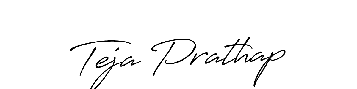 The best way (Antro_Vectra_Bolder) to make a short signature is to pick only two or three words in your name. The name Teja Prathap include a total of six letters. For converting this name. Teja Prathap signature style 7 images and pictures png