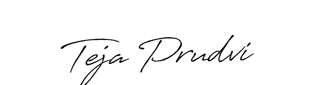 You should practise on your own different ways (Antro_Vectra_Bolder) to write your name (Teja Prudvi) in signature. don't let someone else do it for you. Teja Prudvi signature style 7 images and pictures png