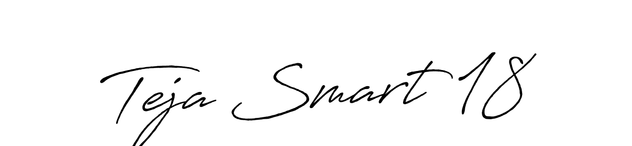 You should practise on your own different ways (Antro_Vectra_Bolder) to write your name (Teja Smart 18) in signature. don't let someone else do it for you. Teja Smart 18 signature style 7 images and pictures png