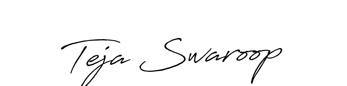 It looks lik you need a new signature style for name Teja Swaroop. Design unique handwritten (Antro_Vectra_Bolder) signature with our free signature maker in just a few clicks. Teja Swaroop signature style 7 images and pictures png