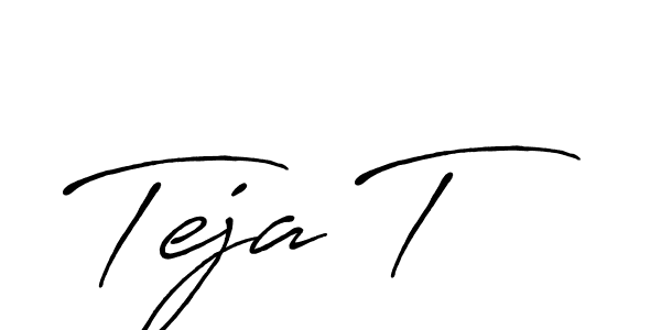 Best and Professional Signature Style for Teja T. Antro_Vectra_Bolder Best Signature Style Collection. Teja T signature style 7 images and pictures png