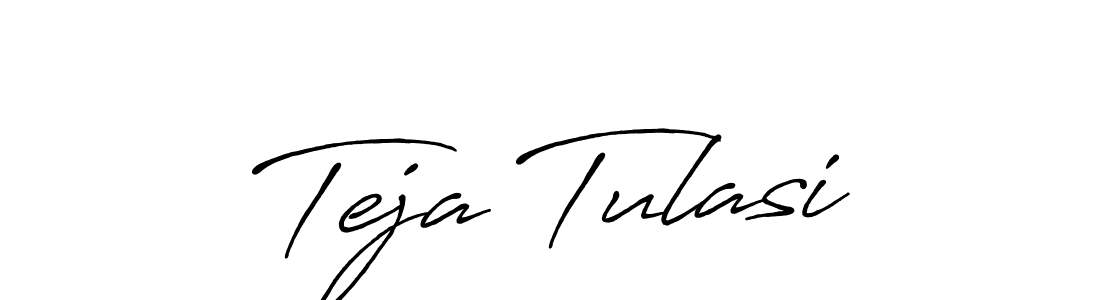 The best way (Antro_Vectra_Bolder) to make a short signature is to pick only two or three words in your name. The name Teja Tulasi include a total of six letters. For converting this name. Teja Tulasi signature style 7 images and pictures png