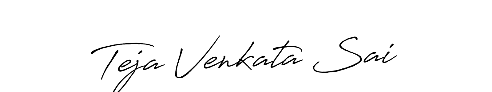 How to make Teja Venkata Sai signature? Antro_Vectra_Bolder is a professional autograph style. Create handwritten signature for Teja Venkata Sai name. Teja Venkata Sai signature style 7 images and pictures png