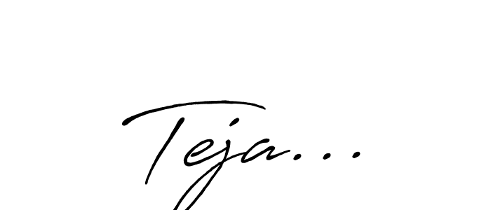 Make a beautiful signature design for name Teja.... Use this online signature maker to create a handwritten signature for free. Teja... signature style 7 images and pictures png