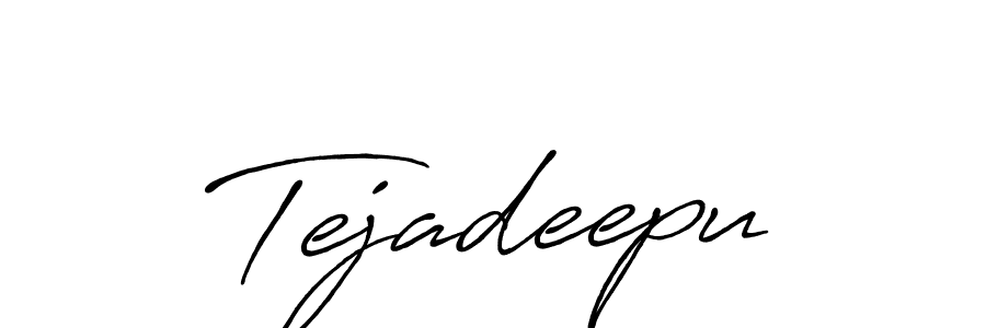 if you are searching for the best signature style for your name Tejadeepu. so please give up your signature search. here we have designed multiple signature styles  using Antro_Vectra_Bolder. Tejadeepu signature style 7 images and pictures png