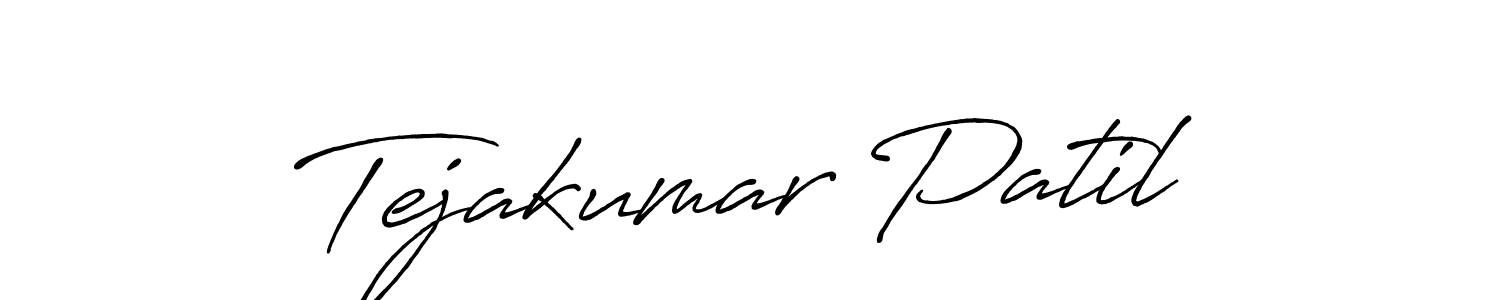 Also we have Tejakumar Patil name is the best signature style. Create professional handwritten signature collection using Antro_Vectra_Bolder autograph style. Tejakumar Patil signature style 7 images and pictures png