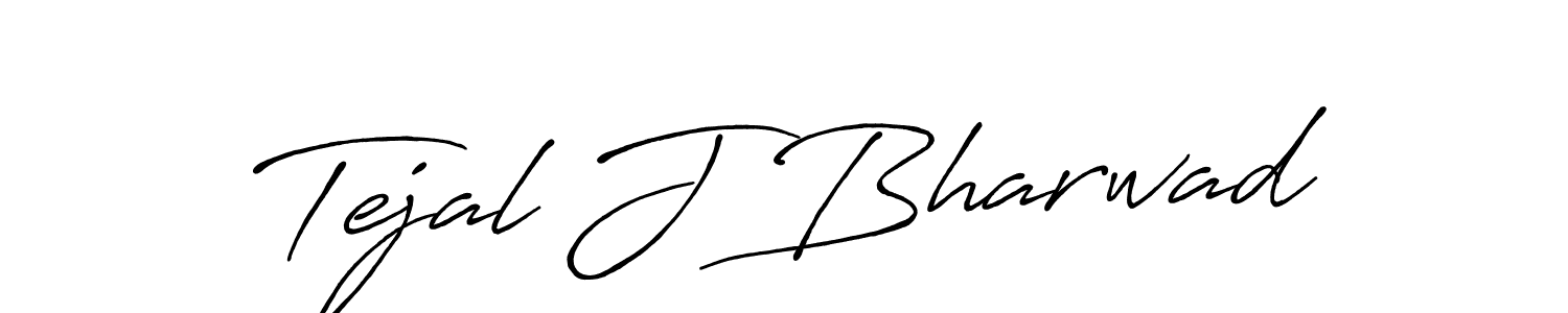 The best way (Antro_Vectra_Bolder) to make a short signature is to pick only two or three words in your name. The name Tejal J Bharwad include a total of six letters. For converting this name. Tejal J Bharwad signature style 7 images and pictures png