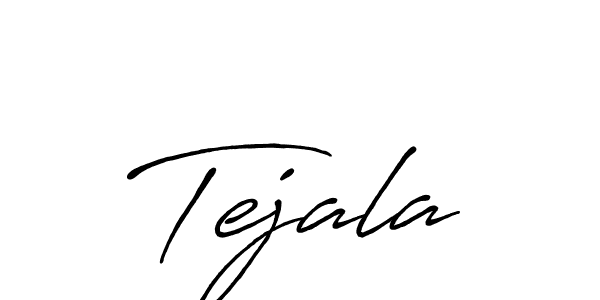 Similarly Antro_Vectra_Bolder is the best handwritten signature design. Signature creator online .You can use it as an online autograph creator for name Tejala. Tejala signature style 7 images and pictures png