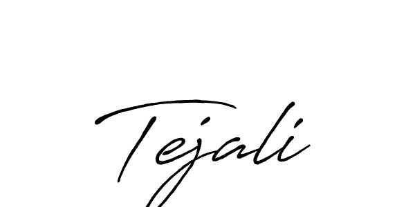 Create a beautiful signature design for name Tejali. With this signature (Antro_Vectra_Bolder) fonts, you can make a handwritten signature for free. Tejali signature style 7 images and pictures png