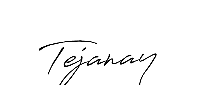 Use a signature maker to create a handwritten signature online. With this signature software, you can design (Antro_Vectra_Bolder) your own signature for name Tejanay. Tejanay signature style 7 images and pictures png