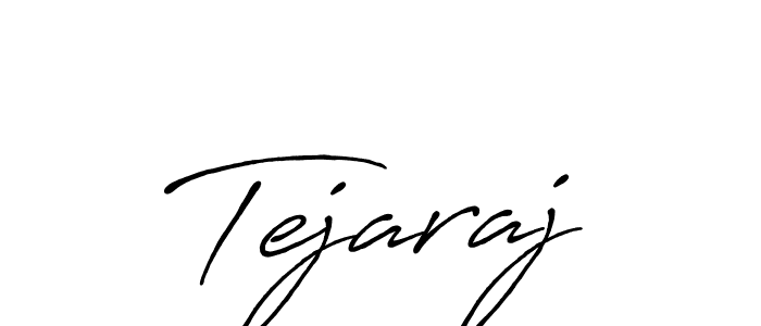 How to make Tejaraj name signature. Use Antro_Vectra_Bolder style for creating short signs online. This is the latest handwritten sign. Tejaraj signature style 7 images and pictures png