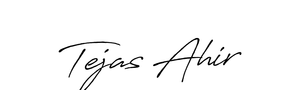 You can use this online signature creator to create a handwritten signature for the name Tejas Ahir. This is the best online autograph maker. Tejas Ahir signature style 7 images and pictures png