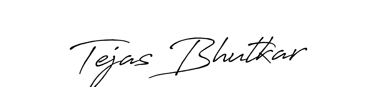 Create a beautiful signature design for name Tejas Bhutkar. With this signature (Antro_Vectra_Bolder) fonts, you can make a handwritten signature for free. Tejas Bhutkar signature style 7 images and pictures png