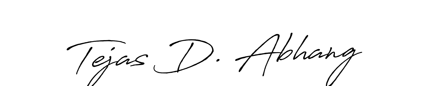 Design your own signature with our free online signature maker. With this signature software, you can create a handwritten (Antro_Vectra_Bolder) signature for name Tejas D. Abhang. Tejas D. Abhang signature style 7 images and pictures png