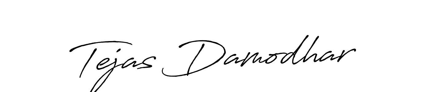 Also You can easily find your signature by using the search form. We will create Tejas Damodhar name handwritten signature images for you free of cost using Antro_Vectra_Bolder sign style. Tejas Damodhar signature style 7 images and pictures png