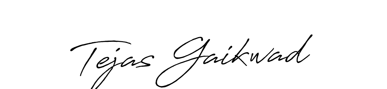 Design your own signature with our free online signature maker. With this signature software, you can create a handwritten (Antro_Vectra_Bolder) signature for name Tejas Gaikwad. Tejas Gaikwad signature style 7 images and pictures png