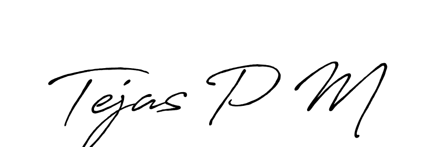 You should practise on your own different ways (Antro_Vectra_Bolder) to write your name (Tejas P M) in signature. don't let someone else do it for you. Tejas P M signature style 7 images and pictures png