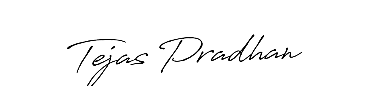 Design your own signature with our free online signature maker. With this signature software, you can create a handwritten (Antro_Vectra_Bolder) signature for name Tejas Pradhan. Tejas Pradhan signature style 7 images and pictures png