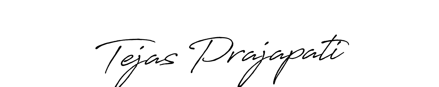 Make a short Tejas Prajapati signature style. Manage your documents anywhere anytime using Antro_Vectra_Bolder. Create and add eSignatures, submit forms, share and send files easily. Tejas Prajapati signature style 7 images and pictures png
