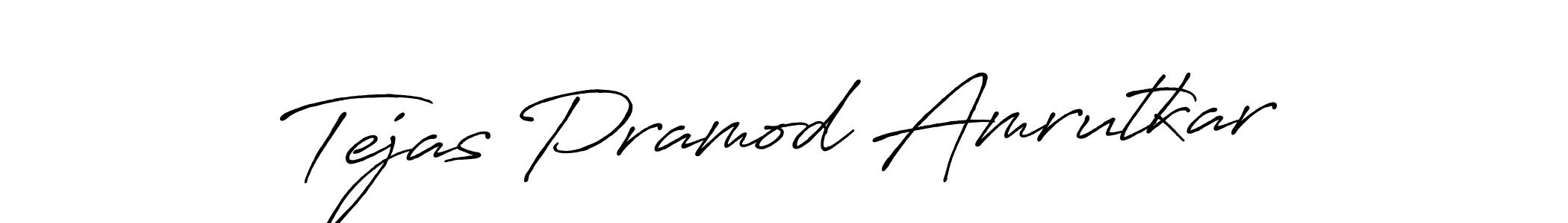 How to make Tejas Pramod Amrutkar signature? Antro_Vectra_Bolder is a professional autograph style. Create handwritten signature for Tejas Pramod Amrutkar name. Tejas Pramod Amrutkar signature style 7 images and pictures png