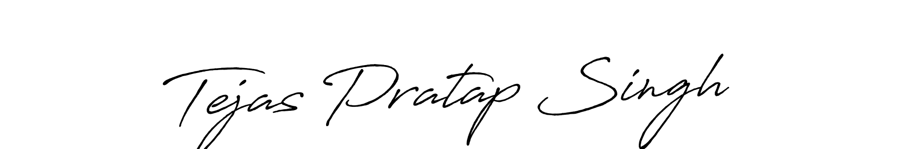 Make a beautiful signature design for name Tejas Pratap Singh. With this signature (Antro_Vectra_Bolder) style, you can create a handwritten signature for free. Tejas Pratap Singh signature style 7 images and pictures png