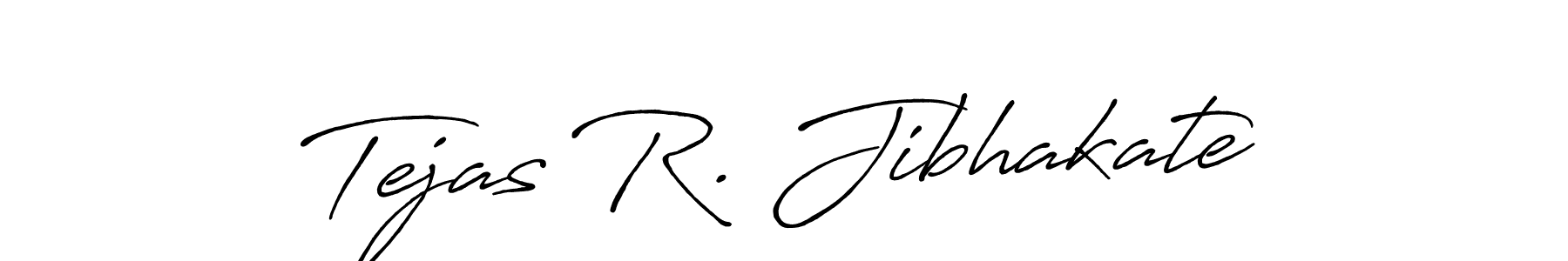 Make a beautiful signature design for name Tejas R. Jibhakate. With this signature (Antro_Vectra_Bolder) style, you can create a handwritten signature for free. Tejas R. Jibhakate signature style 7 images and pictures png