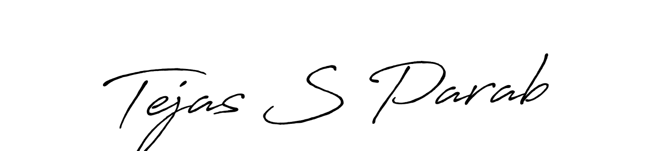 This is the best signature style for the Tejas S Parab name. Also you like these signature font (Antro_Vectra_Bolder). Mix name signature. Tejas S Parab signature style 7 images and pictures png