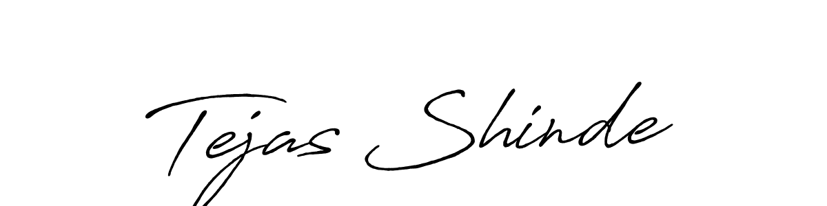 Design your own signature with our free online signature maker. With this signature software, you can create a handwritten (Antro_Vectra_Bolder) signature for name Tejas Shinde. Tejas Shinde signature style 7 images and pictures png