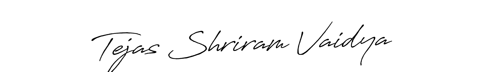 This is the best signature style for the Tejas Shriram Vaidya name. Also you like these signature font (Antro_Vectra_Bolder). Mix name signature. Tejas Shriram Vaidya signature style 7 images and pictures png