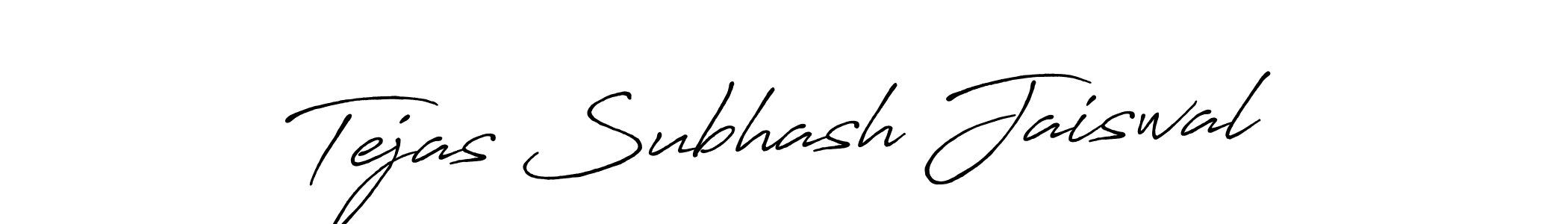 It looks lik you need a new signature style for name Tejas Subhash Jaiswal. Design unique handwritten (Antro_Vectra_Bolder) signature with our free signature maker in just a few clicks. Tejas Subhash Jaiswal signature style 7 images and pictures png