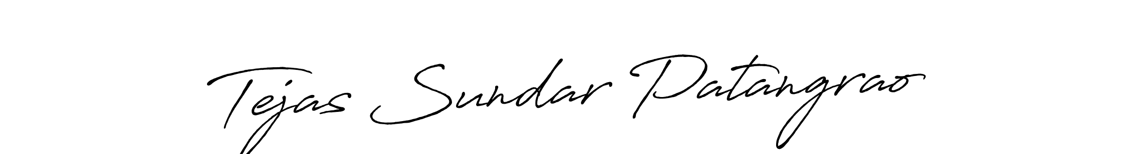 Similarly Antro_Vectra_Bolder is the best handwritten signature design. Signature creator online .You can use it as an online autograph creator for name Tejas Sundar Patangrao. Tejas Sundar Patangrao signature style 7 images and pictures png
