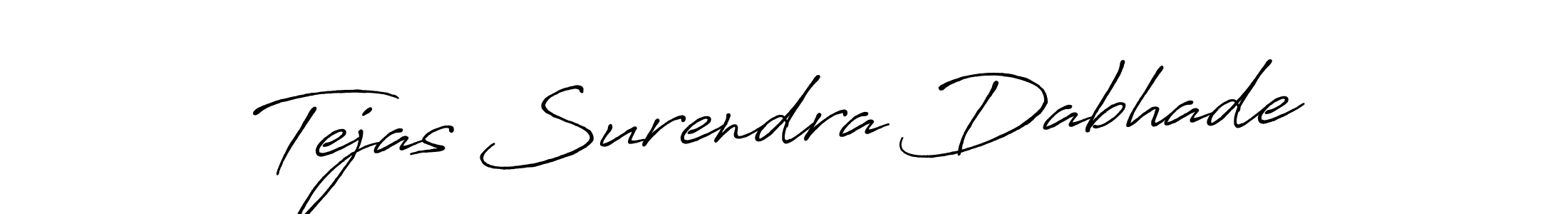 It looks lik you need a new signature style for name Tejas Surendra Dabhade. Design unique handwritten (Antro_Vectra_Bolder) signature with our free signature maker in just a few clicks. Tejas Surendra Dabhade signature style 7 images and pictures png