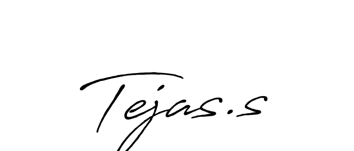 Also we have Tejas.s name is the best signature style. Create professional handwritten signature collection using Antro_Vectra_Bolder autograph style. Tejas.s signature style 7 images and pictures png