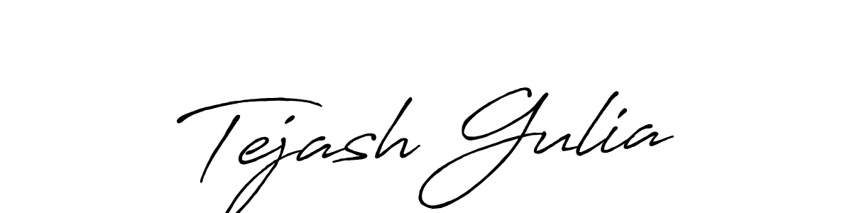 Design your own signature with our free online signature maker. With this signature software, you can create a handwritten (Antro_Vectra_Bolder) signature for name Tejash Gulia. Tejash Gulia signature style 7 images and pictures png