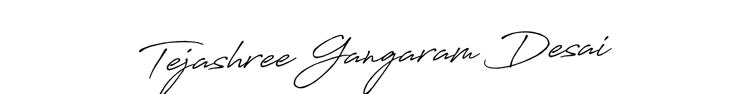 Also You can easily find your signature by using the search form. We will create Tejashree Gangaram Desai name handwritten signature images for you free of cost using Antro_Vectra_Bolder sign style. Tejashree Gangaram Desai signature style 7 images and pictures png