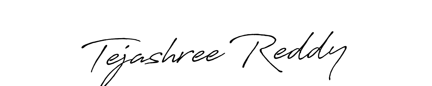 Use a signature maker to create a handwritten signature online. With this signature software, you can design (Antro_Vectra_Bolder) your own signature for name Tejashree Reddy. Tejashree Reddy signature style 7 images and pictures png