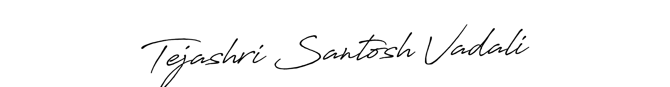 The best way (Antro_Vectra_Bolder) to make a short signature is to pick only two or three words in your name. The name Tejashri Santosh Vadali include a total of six letters. For converting this name. Tejashri Santosh Vadali signature style 7 images and pictures png
