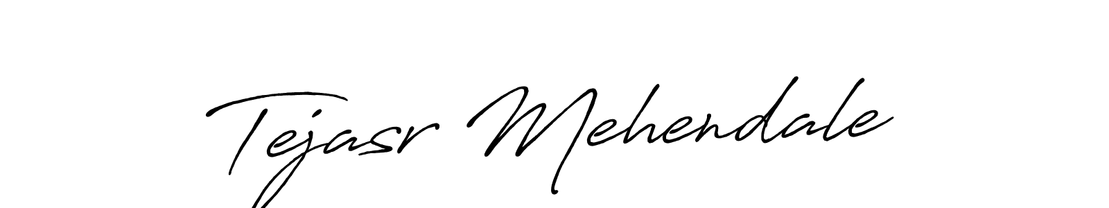 Create a beautiful signature design for name Tejasr Mehendale. With this signature (Antro_Vectra_Bolder) fonts, you can make a handwritten signature for free. Tejasr Mehendale signature style 7 images and pictures png